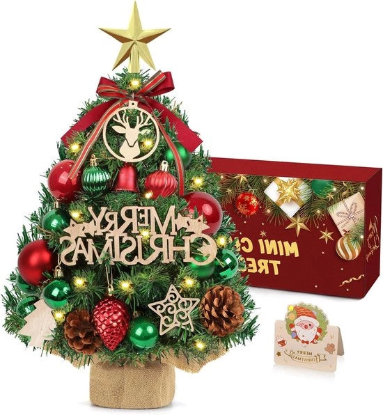 Albero di Natale Mini - Rosso e Verde