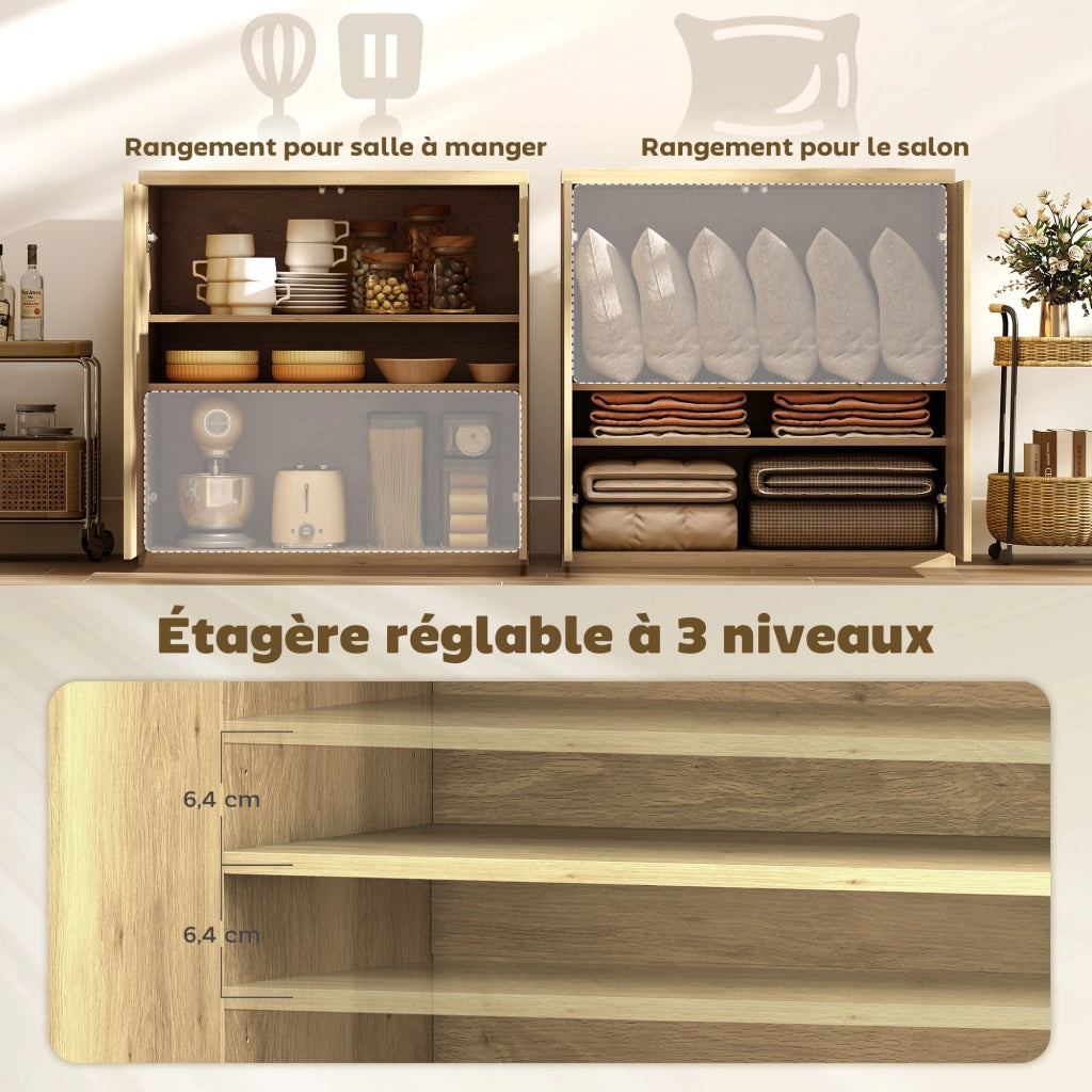 Credenza ¨C Minimal ¨C Rovere 78x39x79