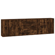 Buffet credenza cassettiera armadio mobile contenitore organizer per cucina soggiorno salotto 3 pezzi legno composito marrone 02_0037057