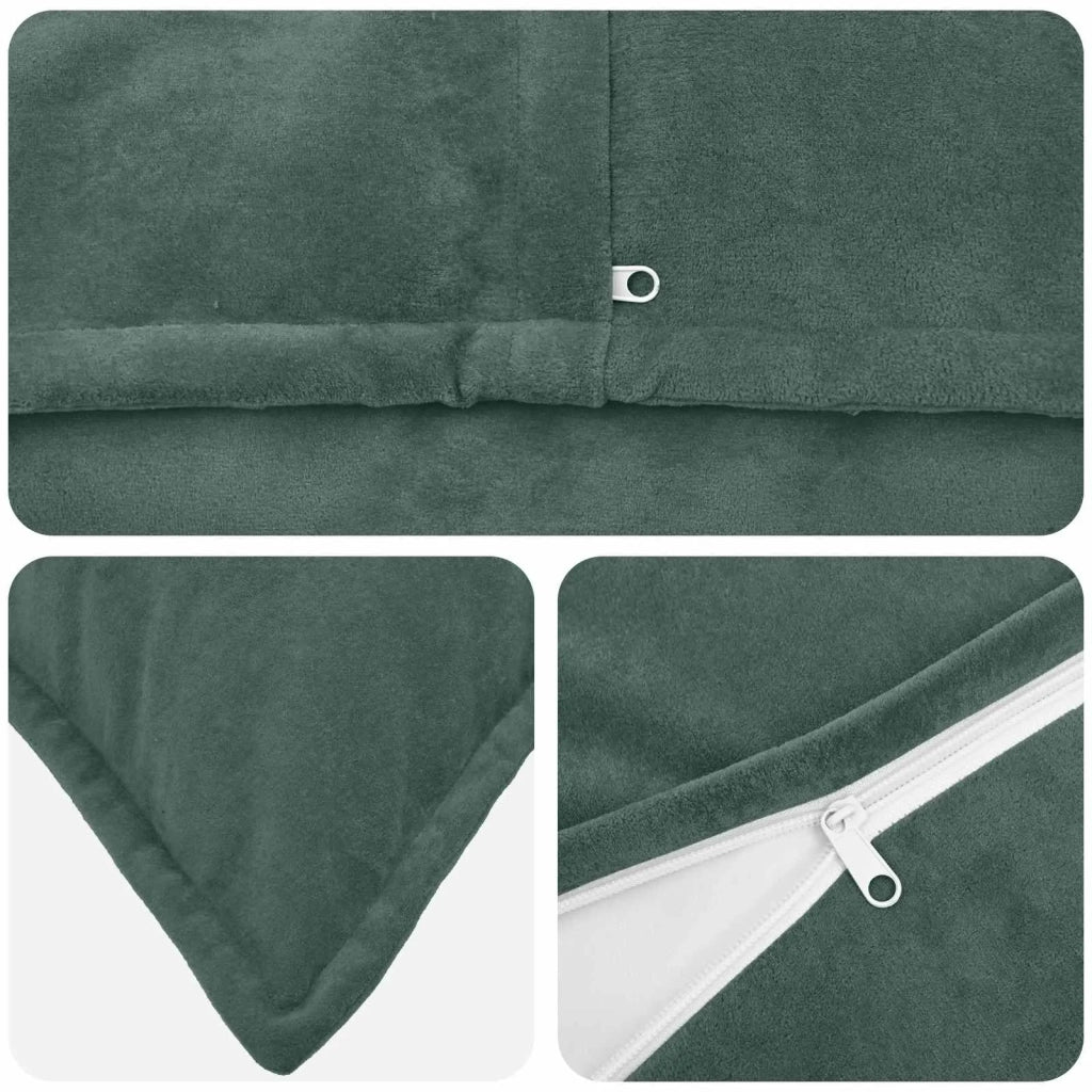 Cuscino 6 pz HOUTEN Blu mare 50 x 50 cm Fleece in microfibra 935261