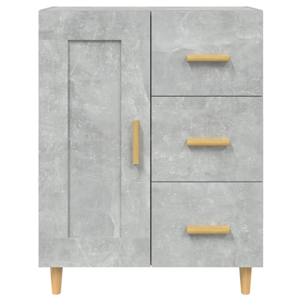 Credenza-Buffet-Armadio da cucina Grigio Cemento 69,5x34x90 cm in Legno Multistrato 438246