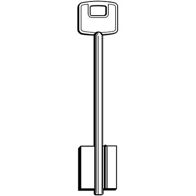 CHIAVE DOPPIA MAPPA CISA 00120 ORIGINALE - OTTONE NICHELATO CSLC- 5 pezzi