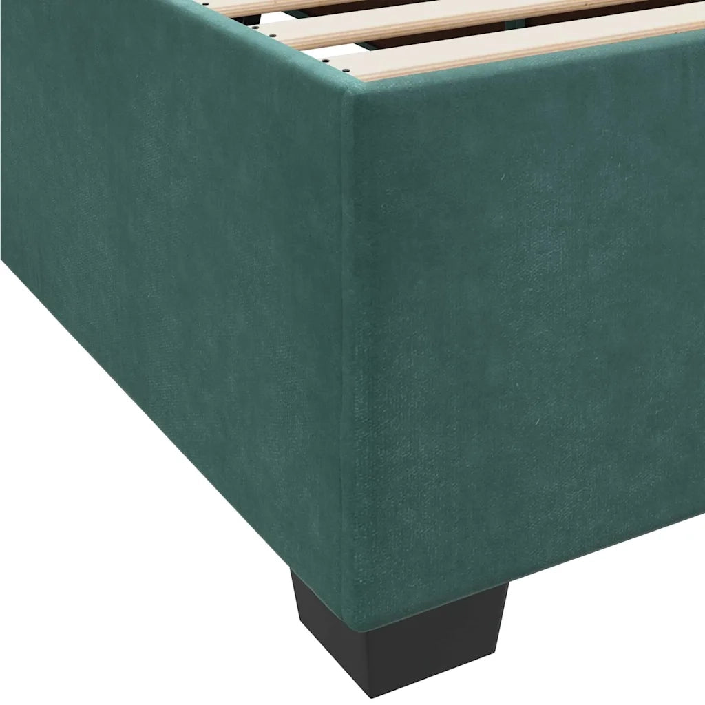 Struttura del letto Verde Scuro 90 x 190 cm Tessuto 3399263