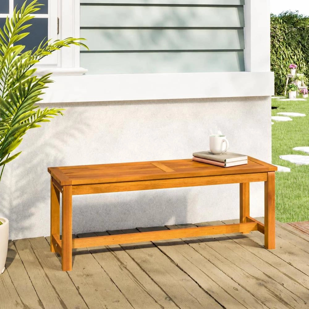 Garden Bench 110x35x45 Cm Solid Acacia Wood