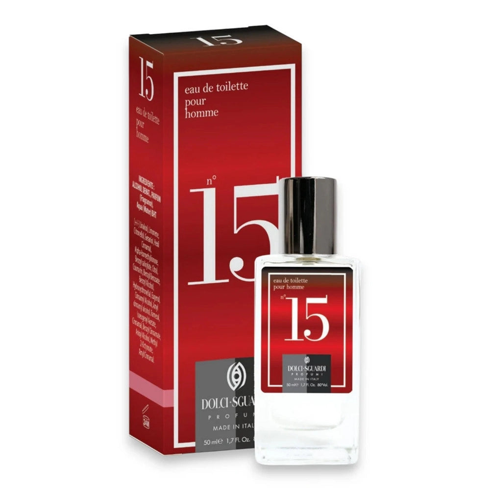 Trade Shop - Profumo Corpo Eau De Toilette Per Uomo N°15 Da 50 Ml Fragranza Intensa Avvolgente 005687 -
