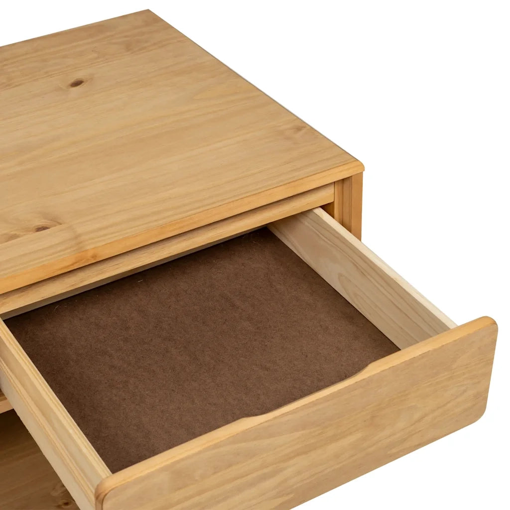 Tavolino salotto | Tavolino da caff¨¨ | Tavolino da Soggiorno SAUDA Rovere 99x55x45 cm Legno Massello Pino
