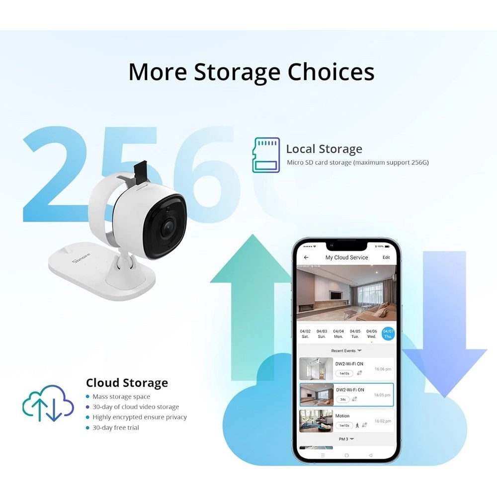 Trade Shop - Smart Camera Mini Telecamera Visione Notturna Alexa Google 1080p Wifi Sonoff S-cam -
