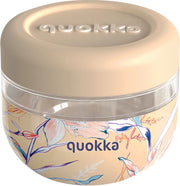 QUOKKA Contenitore Alimenti in plastica da 500 ml con coperchio silicone