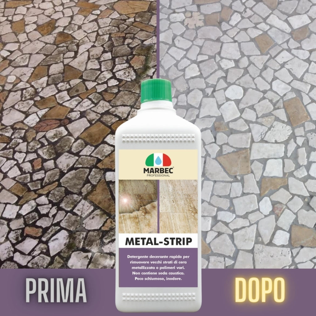 Detergente sgrassante professionale METAL-STRIP   1LTx6Pz