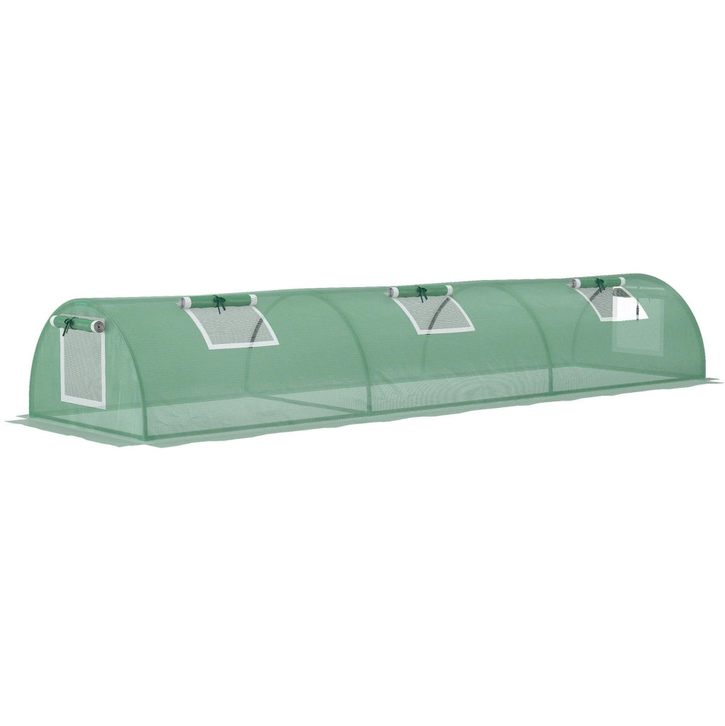Serra a tunnel da esterno 300 x 80 x 45 cm verde