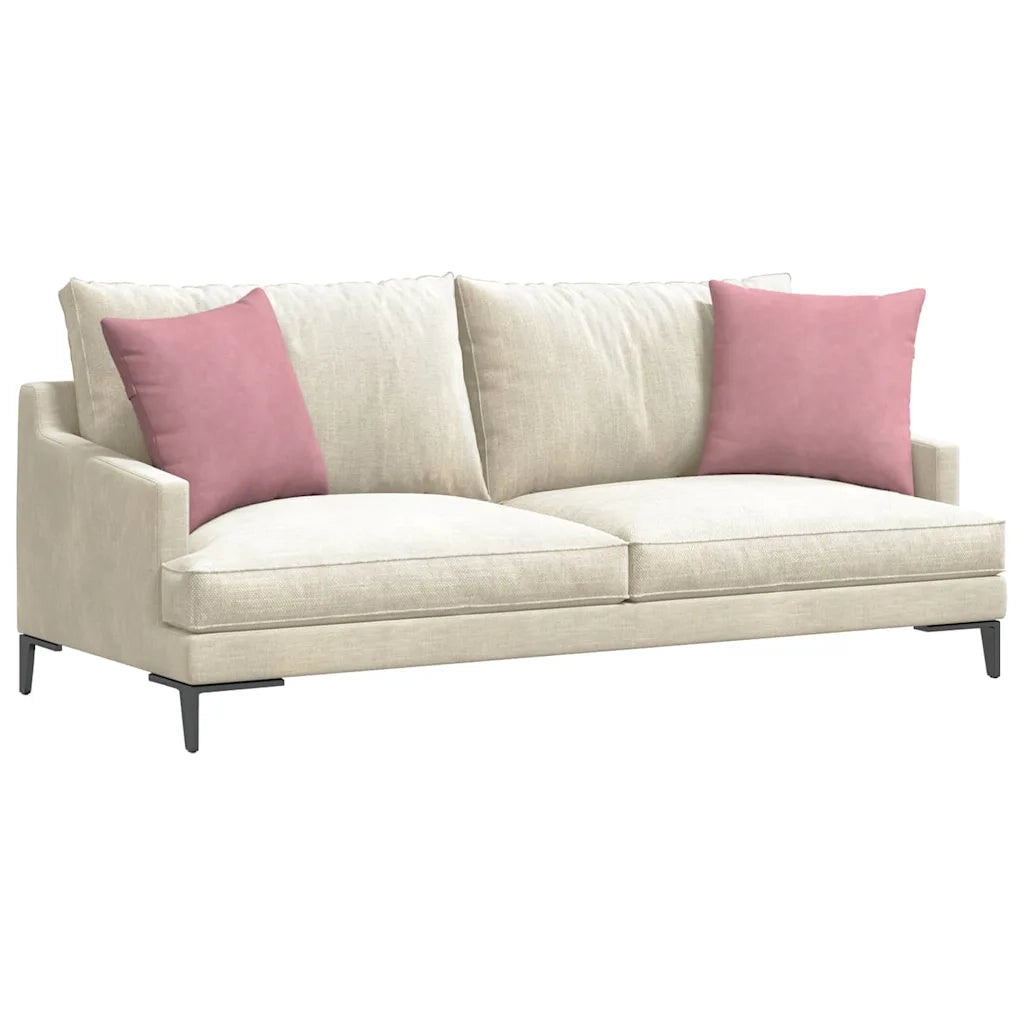 Cuscini da Divano 2 pcs Rosa 45 x 45 cm Tessuto in Cords 42013932