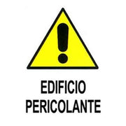CARTELLO 'EDIFICIO PERICOLANTE' 40x60 cm - 10 pezzi