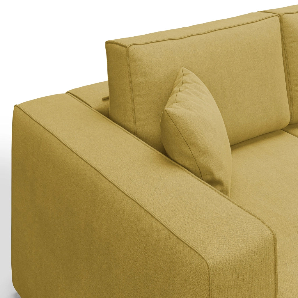 Morfeo Divano 3 sedute tessuto impermeabile 245 cm giallo
