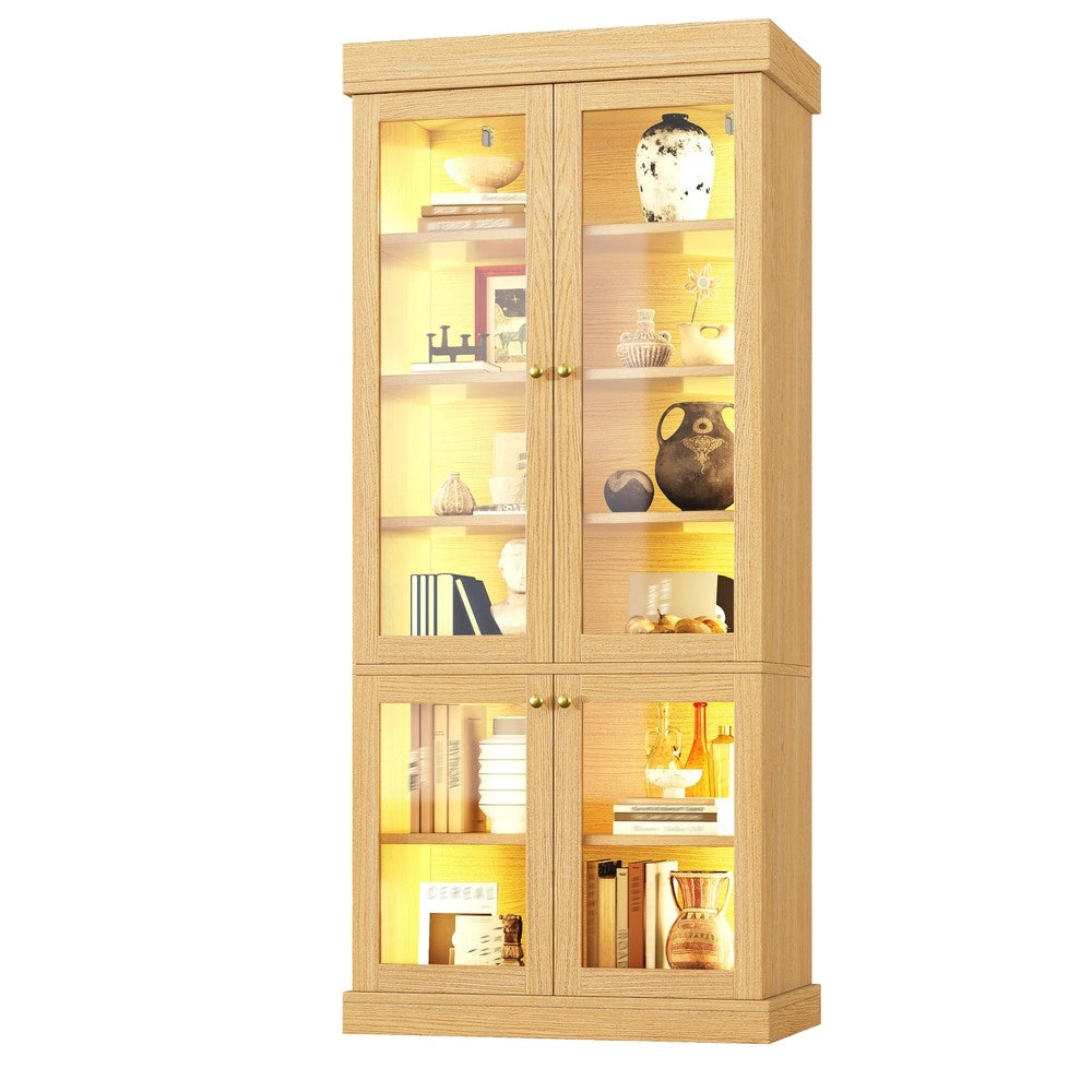 Armadio multiuso con ripiani ¨C Minimal ¨C marrone legno multistrato per casa