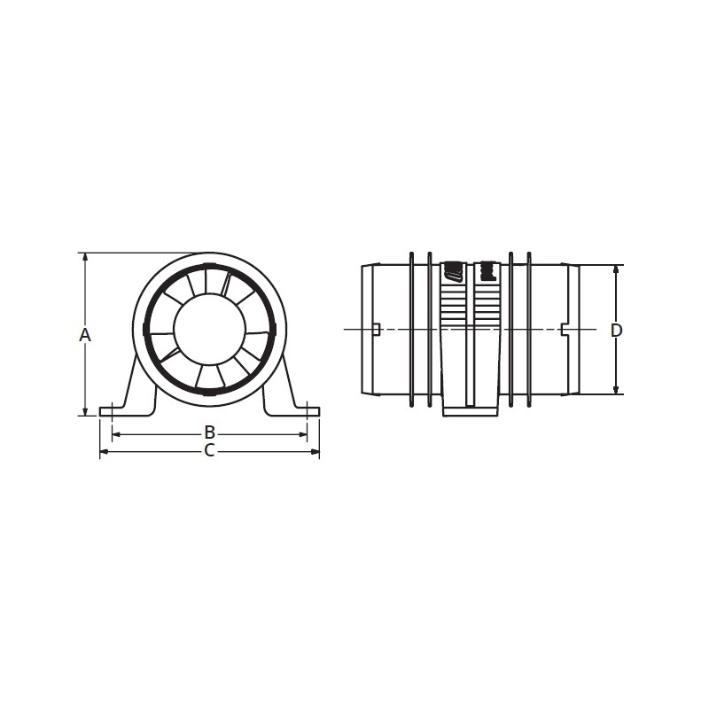 BLOWERS TURBO 4000 WATER RESIST 4"