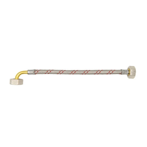 FLESSIBILE INOX PER ELETTRODOMESTICI DN 10 CON CURVA- cm 150 FF 3/4x3/4- LUXOR- pezzi 1