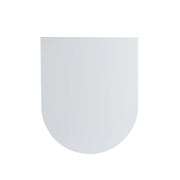 Copriwater forma D compatibile bianco lucido