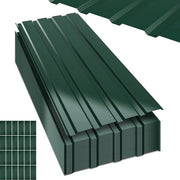 Tavolo di copertura trapezoidale 115×45 cm - Metallo zincato - Resistente all'usura e inox - 12 m² - Verde