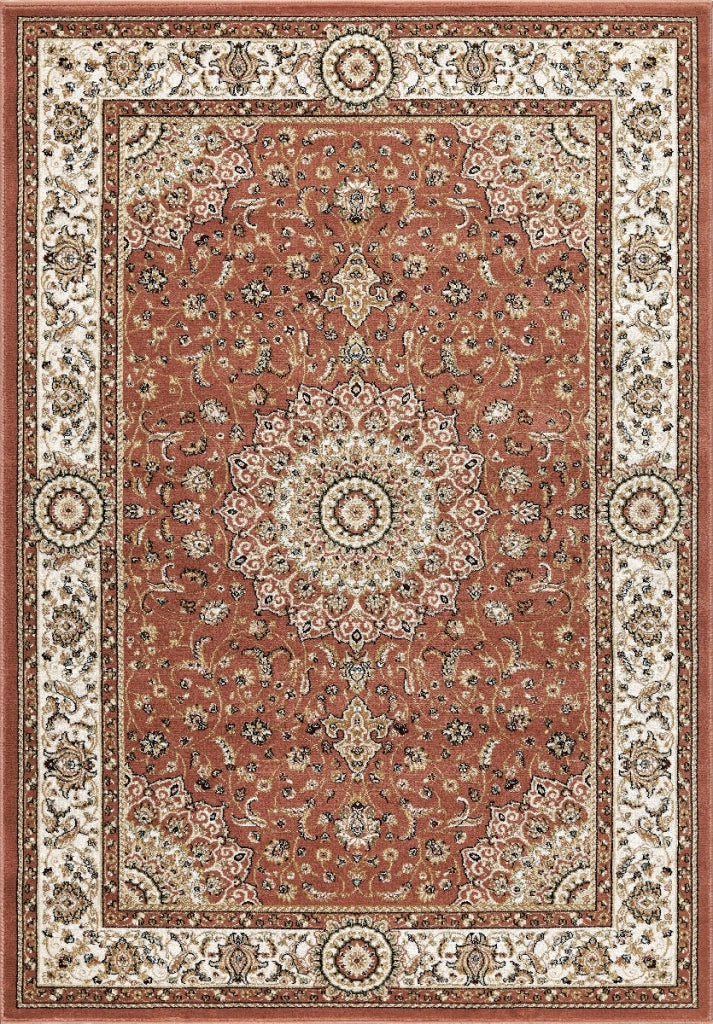 Tappeto BABIL cm.280x380 disegno classico orientale colore rosa e crema