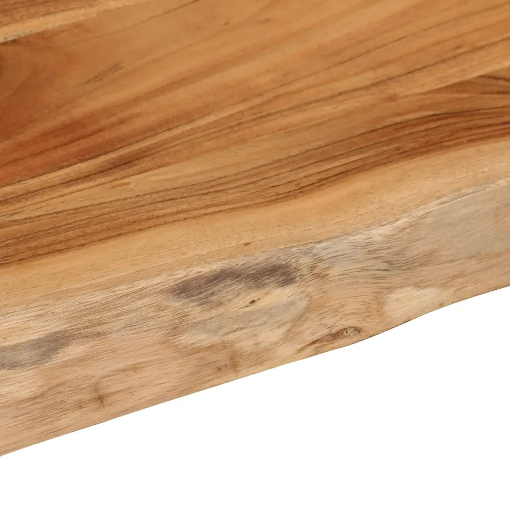 Dessus de table 90x40x3,8 cm rectangulaire bois massif acacia