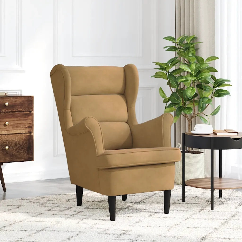 Poltrona | Sedia Relax Marrone Velluto