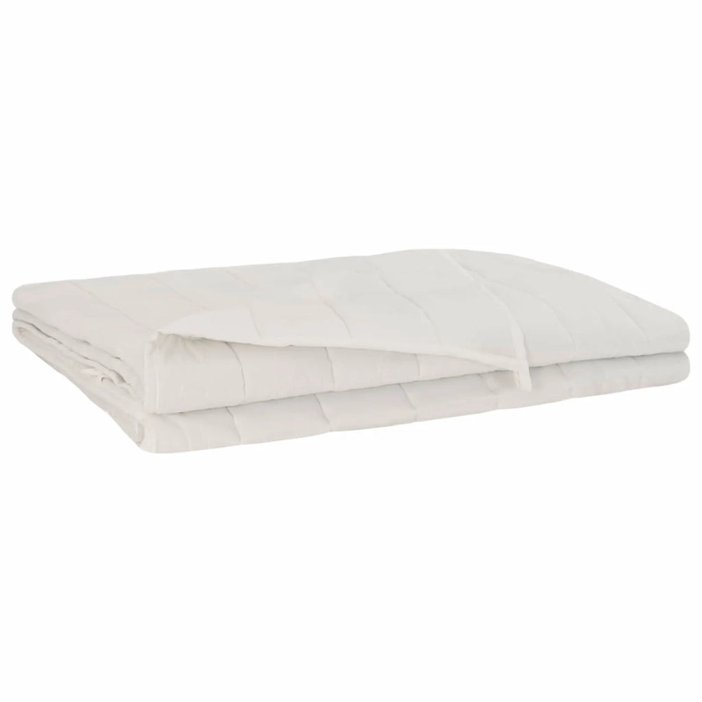 Coperta Ponderata Bianco 152 x 203 cm 11 kg 100% Cotone 205T 3442928