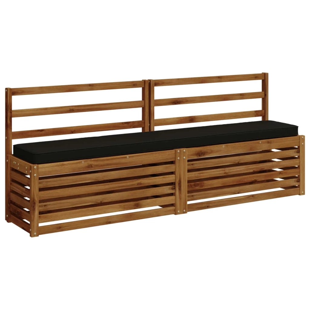 Cuscino per Panchina a 1 Pezzo VUGHT 100% Poliestere Nero 950892