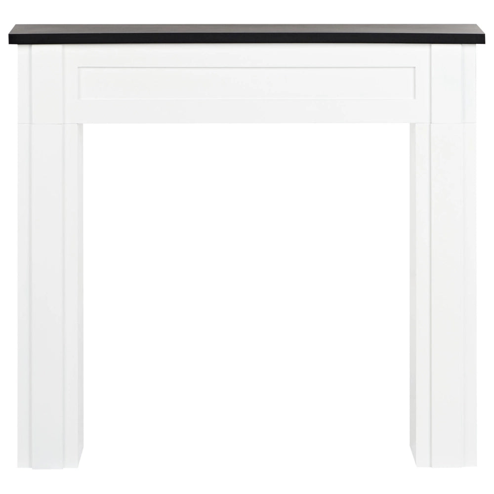 Camino finto circondato in MDF bianco Decorazione per Soggiorno stile tradizionale