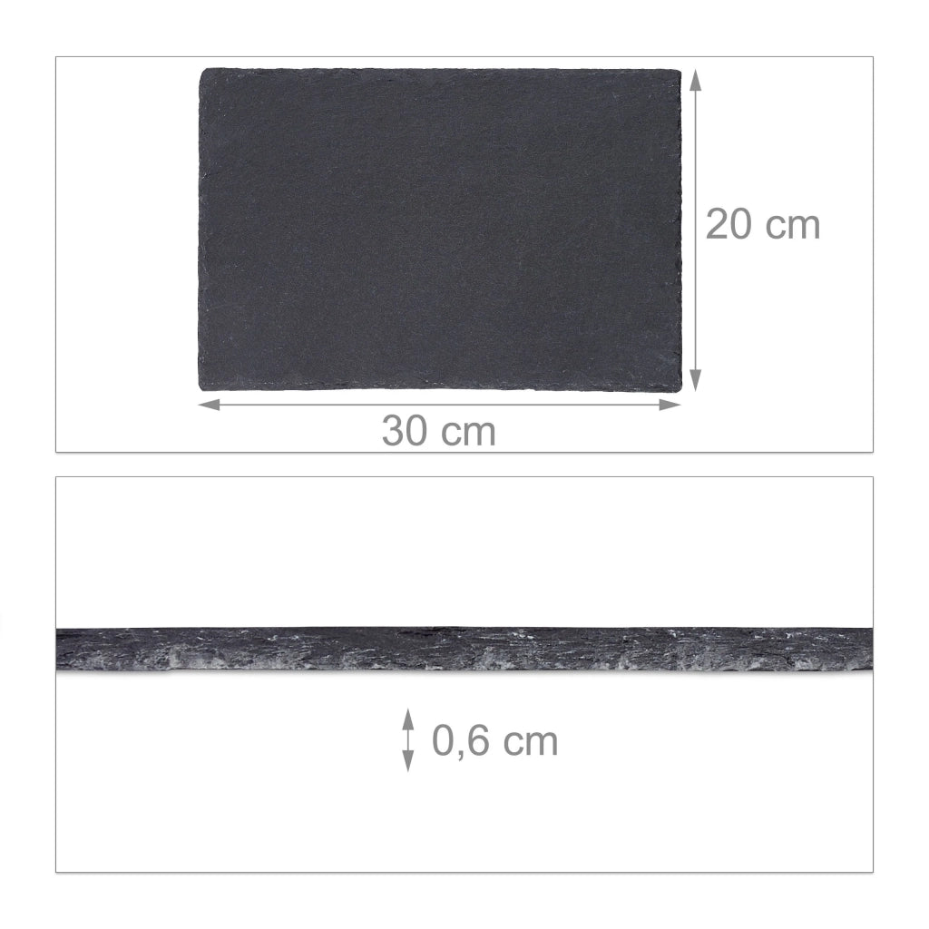 Set 6 piatti 30x20 cm in ardesia antracite 13_0000306