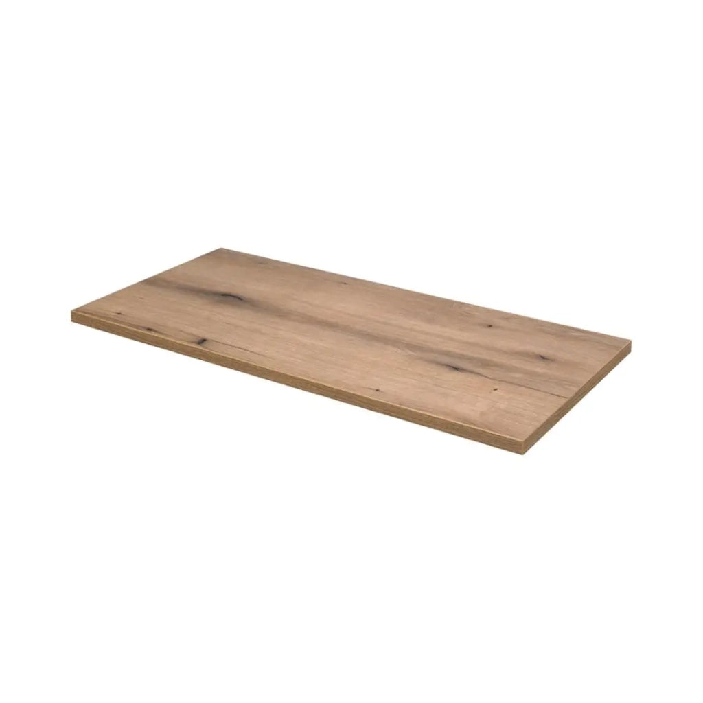 Set bagno ICON: mobile sottolavabo 80cm cachemire + piano per lavabo effetto legno
