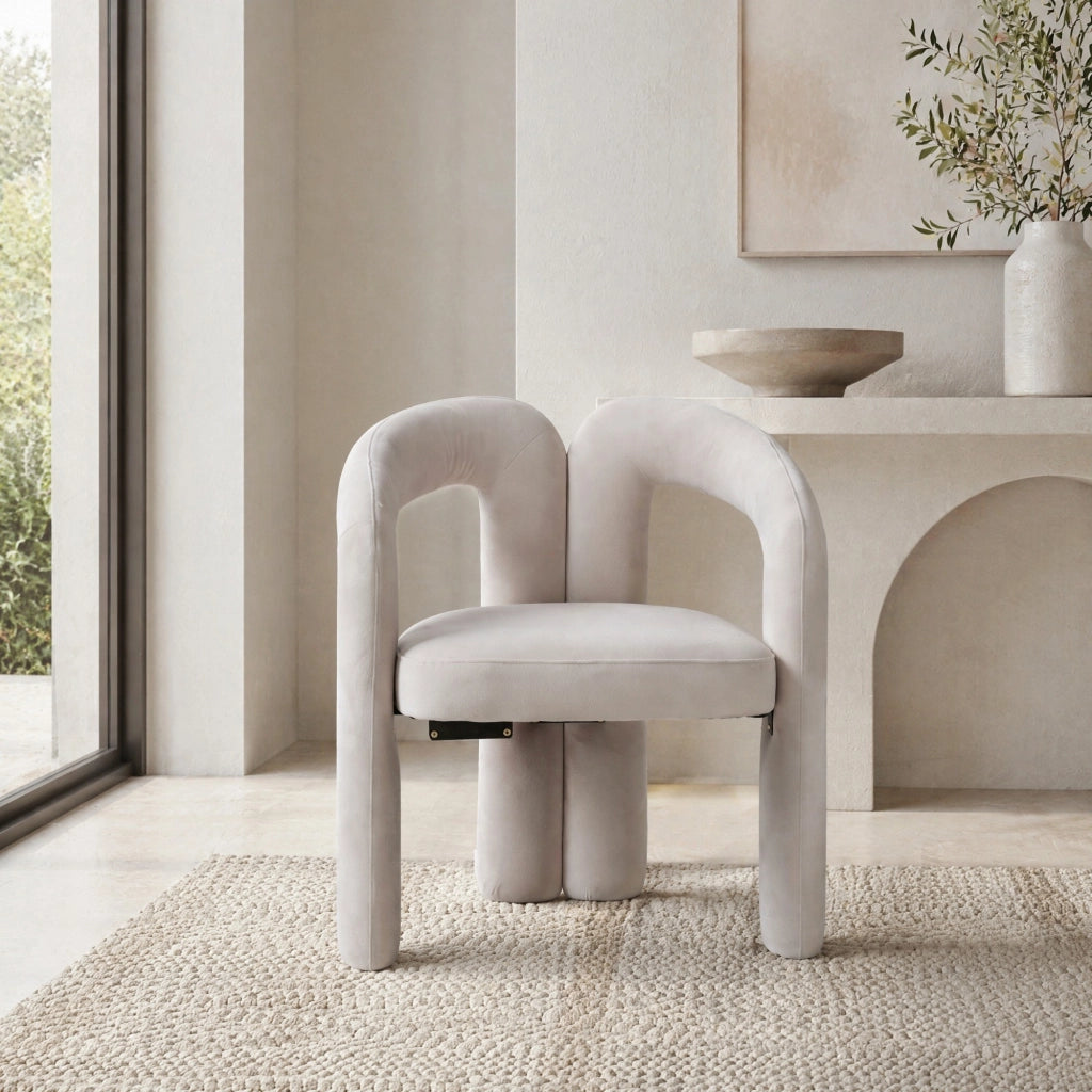 Sedia da pranzo moderna in velluto imbottita con braccioli, struttura in legno massello, 64x50,5x71 cm, colore verde scuro