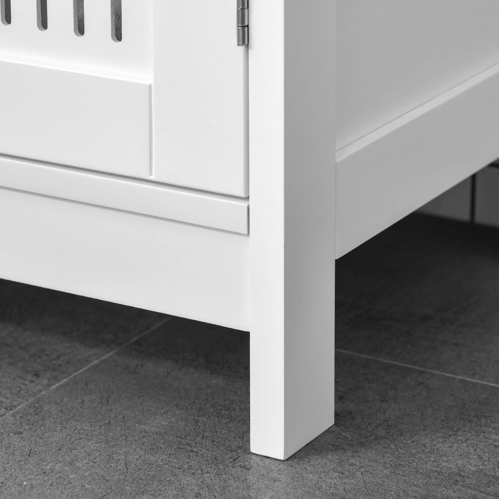 Mobile Sottolavabo Bagno con 2 Ante ¨C Minimal ¨C Legno Bianco 60x30x60 cm