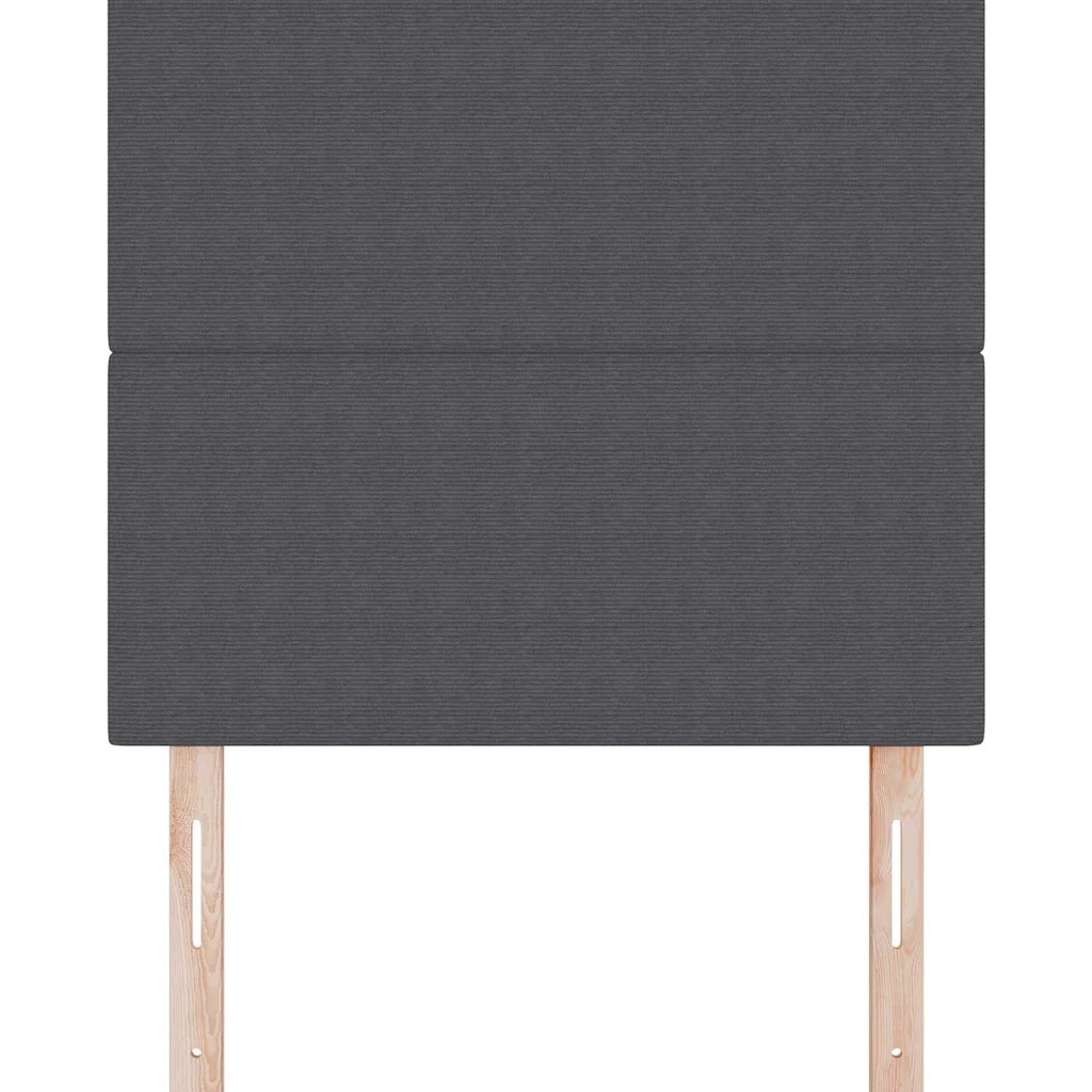 Testiera | Testata Grigio scuro 80 cm Tessuto in Cords