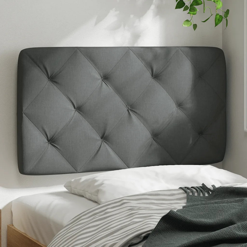 Cuscino Testiera Grigio Scuro 80 cm in Tessuto 4019192