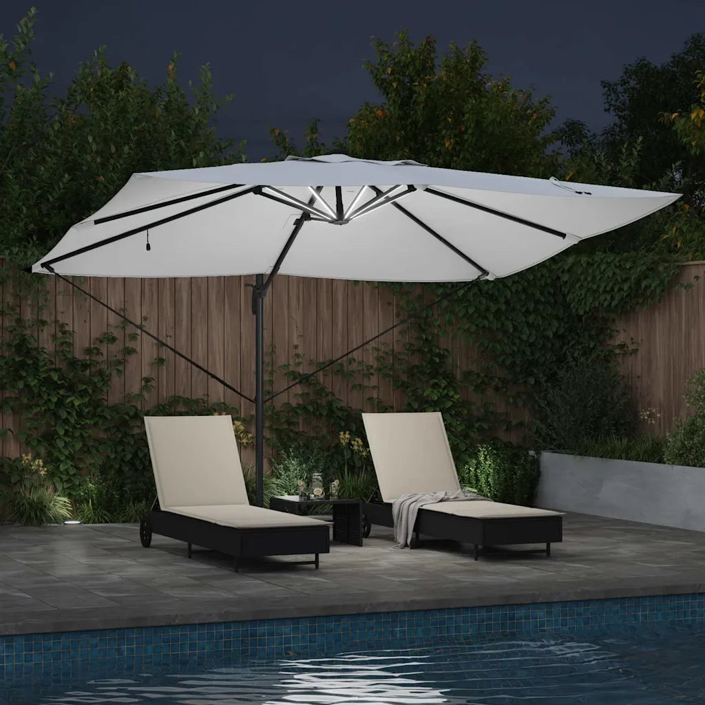 Ombrello | Parasolne Sabbia 352 x 251 x 265 cm Poliestere e Alluminio