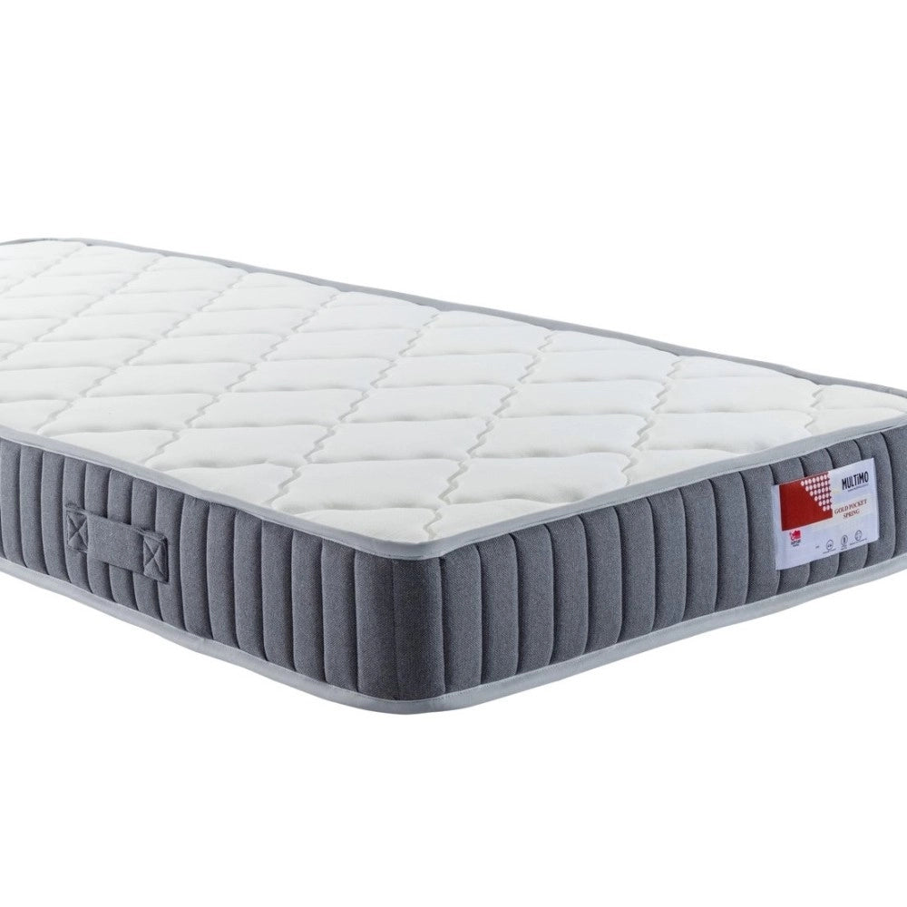 Materasso una piazza e mezza Silver 150x200x16 cm tessuto antibatterico