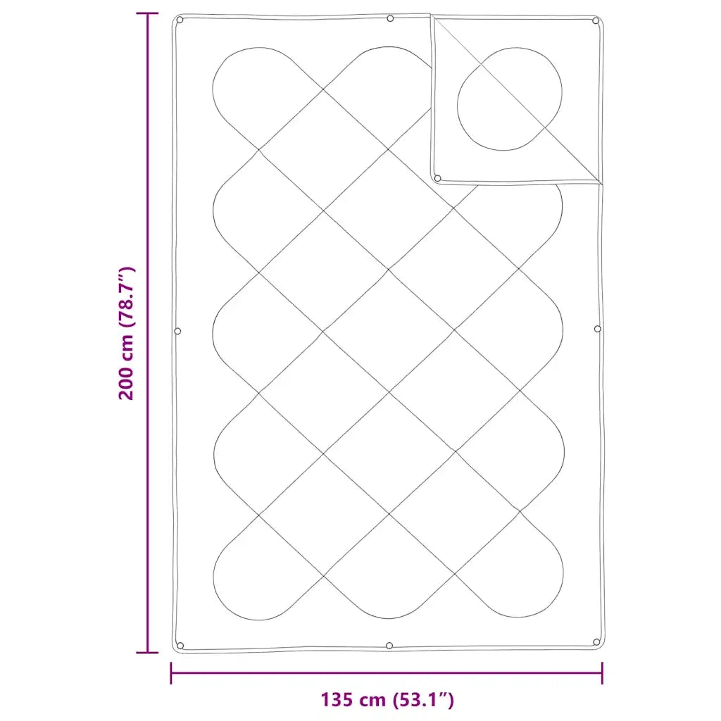 Duvet 2-in-1 Bianco 135 x 200 cm Poliestere 42007781