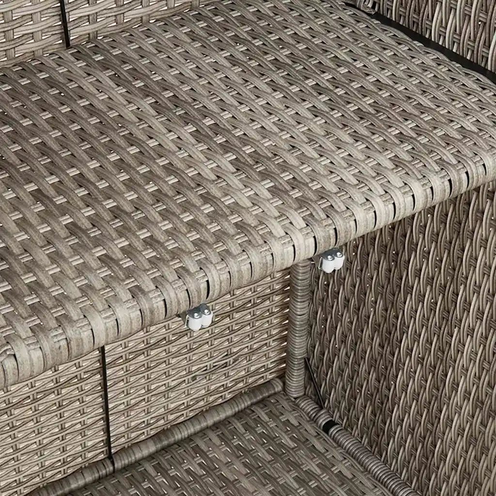 Armadio con lo scaffale Grigio chiaro 100 x 36 x 102 cm Rattan CFW3014074
