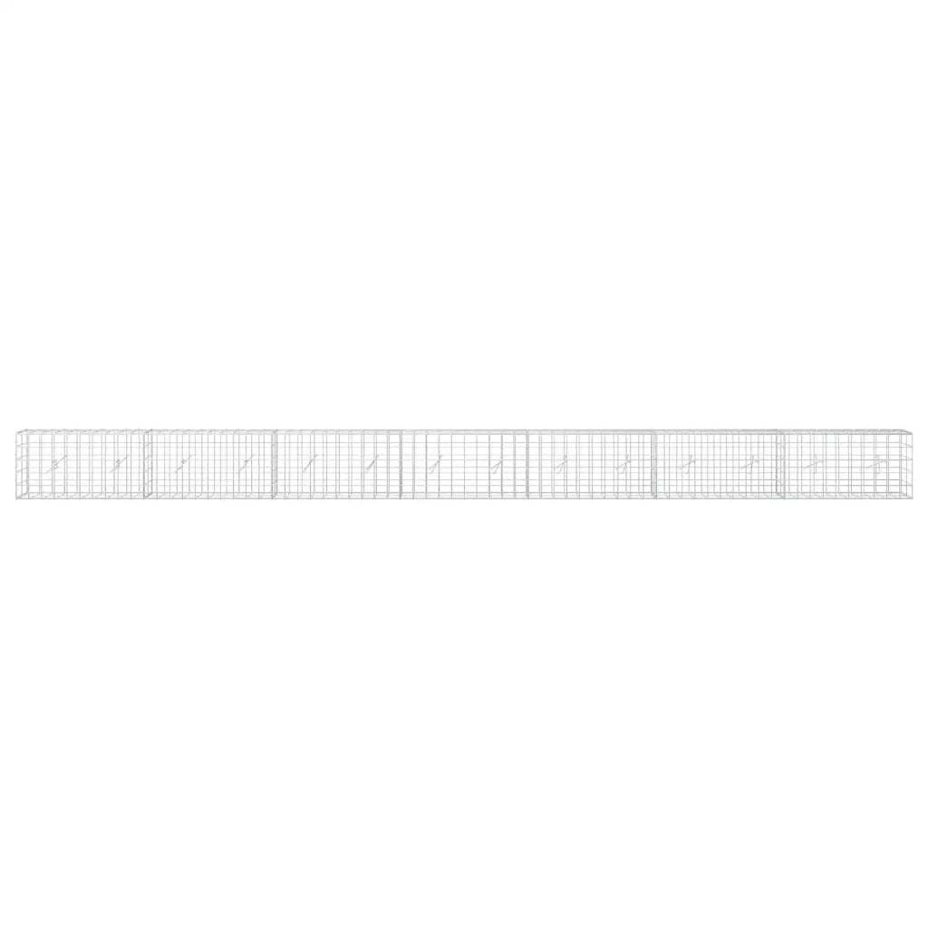 Gabione con filo da 5 mm e rete 10x10 cm 700x20x50 cm 3465008