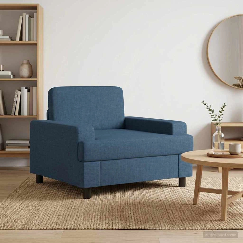 Poltrona Blu Tessuto 42043462