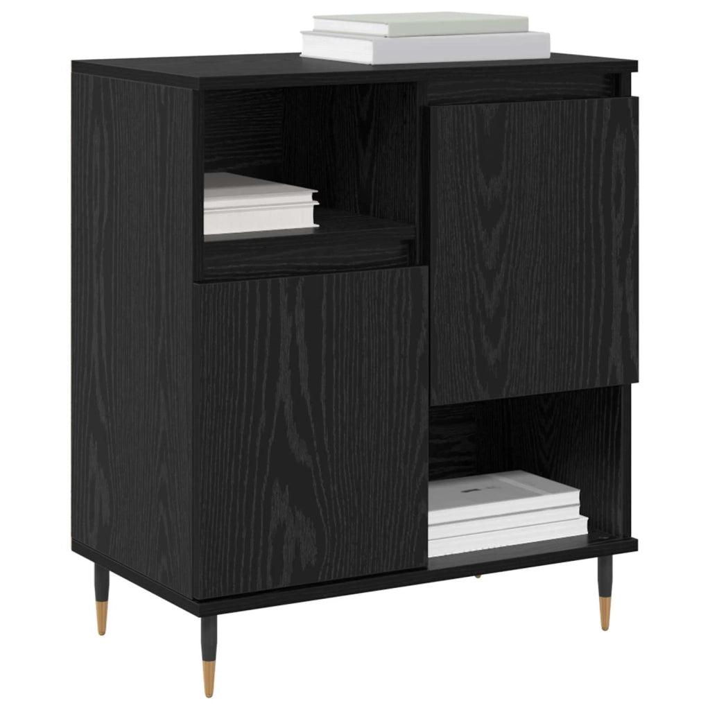 Credenza | Sideboards 2 pcs Rovere nero