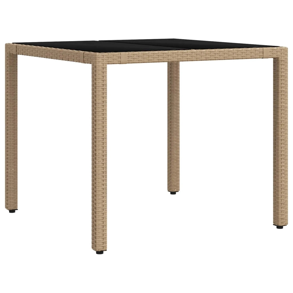 Set da pranzo per esterni 3 pz Beige e Grigio Chiaro polyrattan 3422334