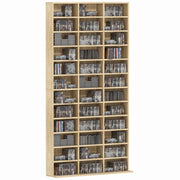 Libreria per CD e DVD ¨C zephmum ¨C 36 scomparti, quercia
