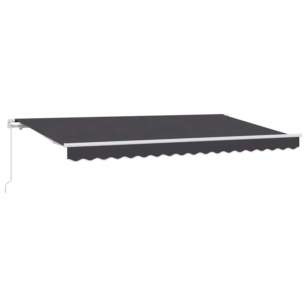 Tenda Retrattile Antracite 400 x 200 cm Tessuto 3329795
