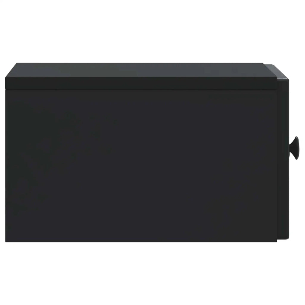 Mobiletto da notte a muro 2 pz Nero 33 x 34,5 x 20 cm 897918