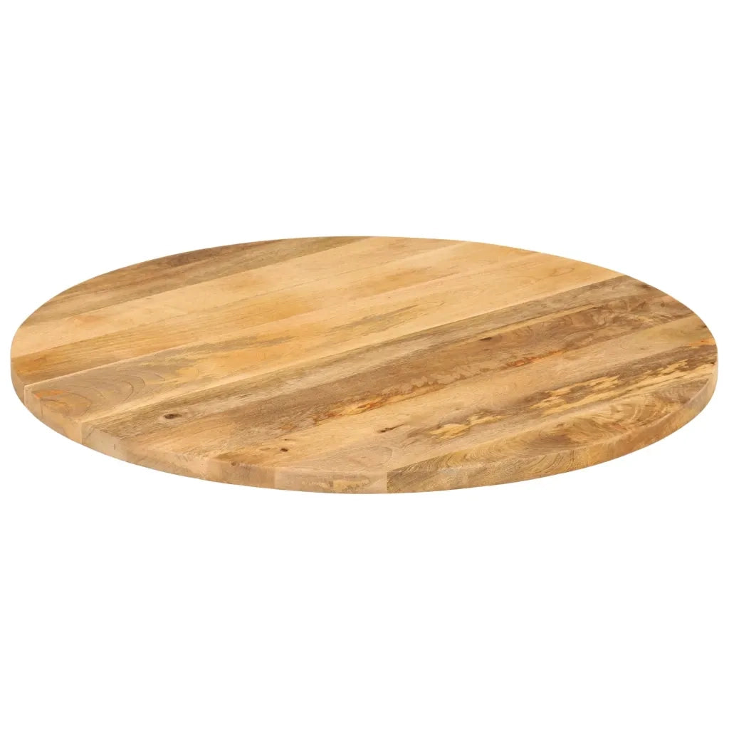 Piano per Tavolo | Superficie Tavolo | Piano Scrivania ? 70x3,8 cm Rotondo in Legno Massello di Mango
