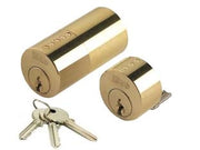 COPPIA CILINDRI F5 PER SERRATURE DA APPLICARE 854  porte spessore max mm.70 (854707)    ISEO