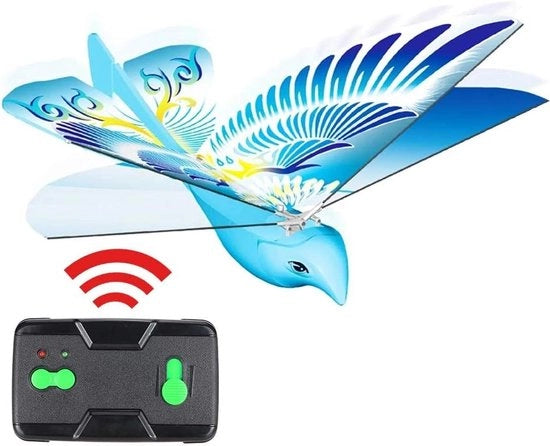 Drone Mini con Forma di Uccello con Illuminazione a LED - Comando a Distanza Aeromobile per Bambini Principianti .