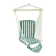 Vette 47818 Amaca Seggiolino in Cotone con Struttura in Legno colore Verde e Bianco