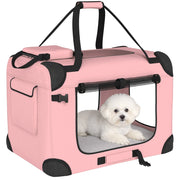 Trasportino per Cani Pieghevole con Cuscino ¨C Zephmum ¨C Rosa 60x41.5x41 cm